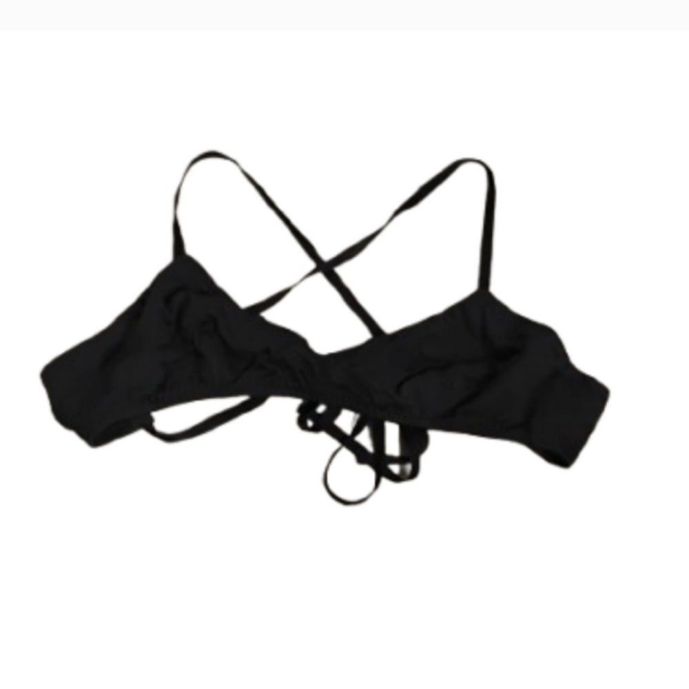 Malia Mills Racerback Black Bikini Top Sz L